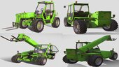 Telehandlers of Loader Merlo P.40 o Cargadora de manipuladores telescópicos de la Marca Merlo modelo: P.40 con Luces funcionales, brillo y luz de la licuadora de noche, con sus colisiones bien adaptadas y brazo mecánico funcional sin necesidad de arc
